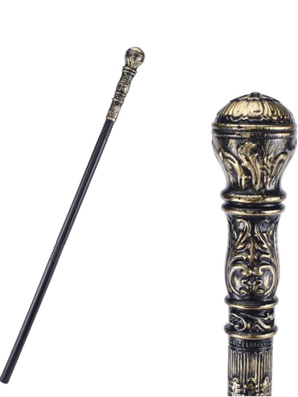 GORGECRAFT 31.7 Inch(80.5cm) Antique Cane Vintage Walking Stick plastic